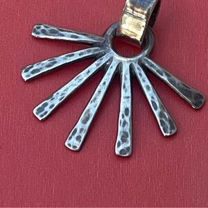 James Avery Silver Sunburst Pendant